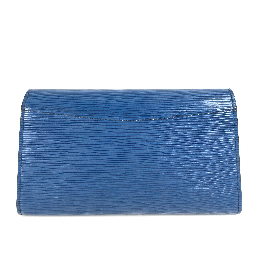 Louis Vuitton M52635 Epi Art deco Leather Blue Clutch Bag