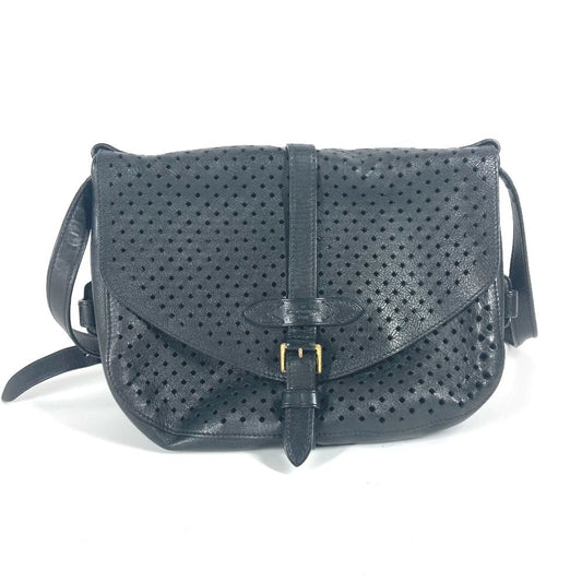 Louis Vuitton M94072 Perfo Flore Saumur30 Leather Calf Black Shoulder Bag