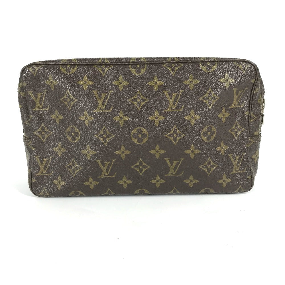Louis Vuitton Cosmetics Pouch M47522 Truth Cracking Monogram Canvas Brown Handbag G 41