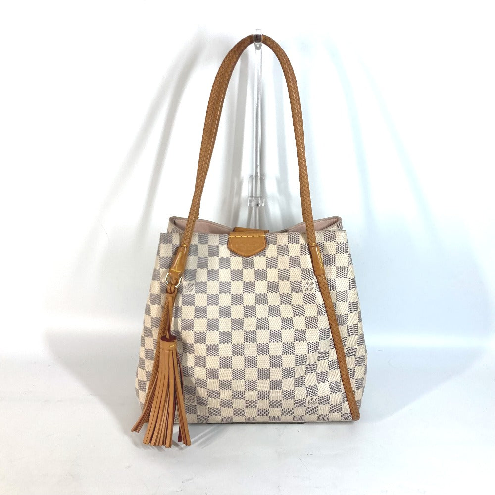 Louis Vuitton N44027 Damier Azur Damier Azur Canvas White Shoulder Bag