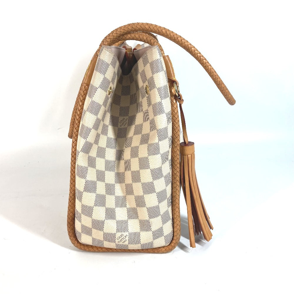 Louis Vuitton N44027 Damier Azur Damier Azur Canvas White Shoulder Bag