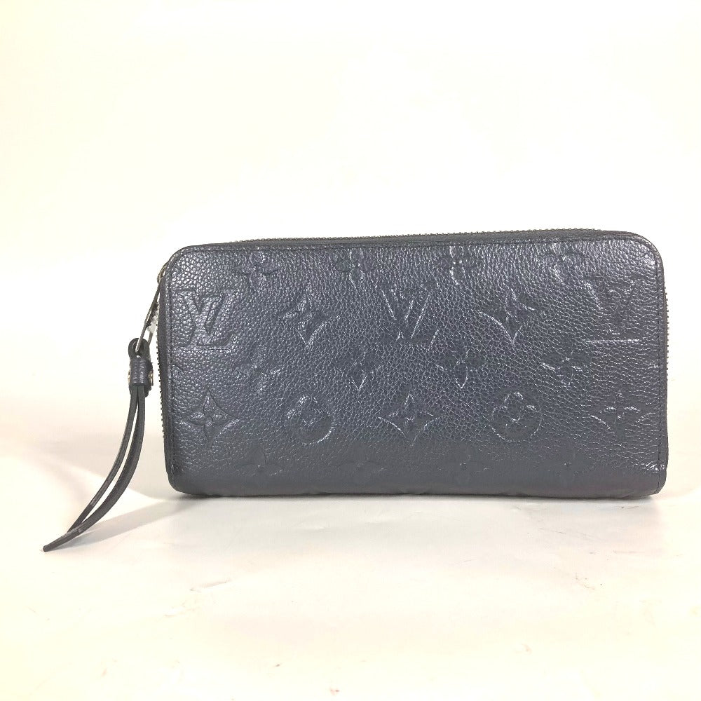 Louis Vuitton Long Purse M80958 Ann Platt Monogram Leather Blue Wallet Case