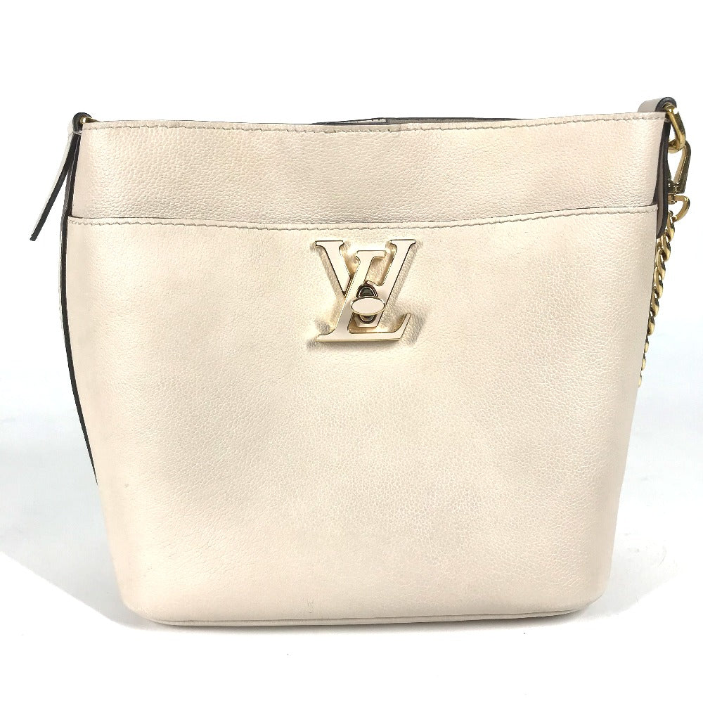 Louis Vuitton M24638 Grain Ivory Rock Me Leather Calfskin Shoulder Bag