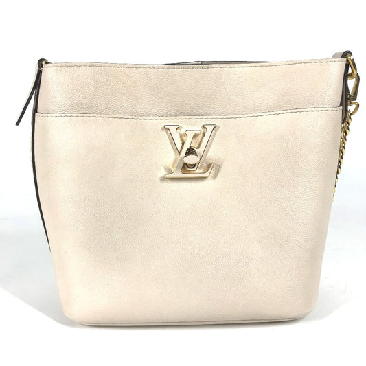 Louis Vuitton M24638 Grain Ivory Rock Me Leather Calfskin Shoulder Bag