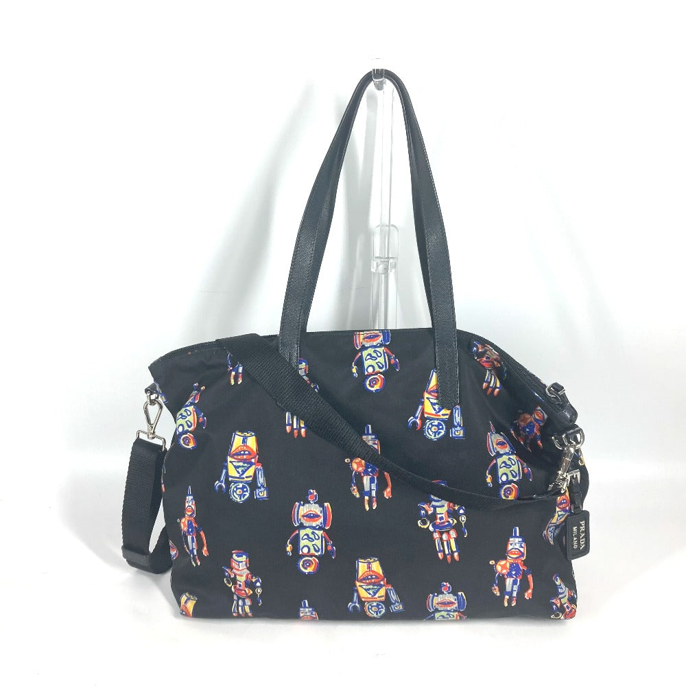Tote Bag Shoulder Bag Crossbody Robot Mens Nylon Black Crossbody Bag
