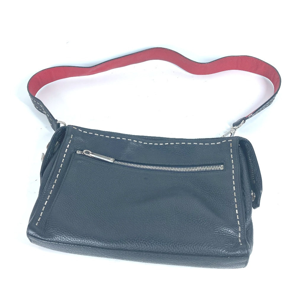 Fendi Shoulder Bag 7Va407 Messenger Bag Celeria Leather Black