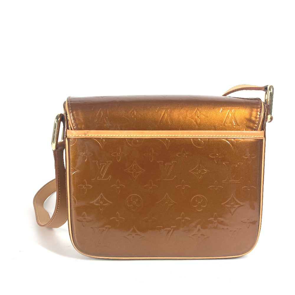 Louis Vuitton M91107 Vernis Christie GM Monogram Canvas Brown Shoulder Bag