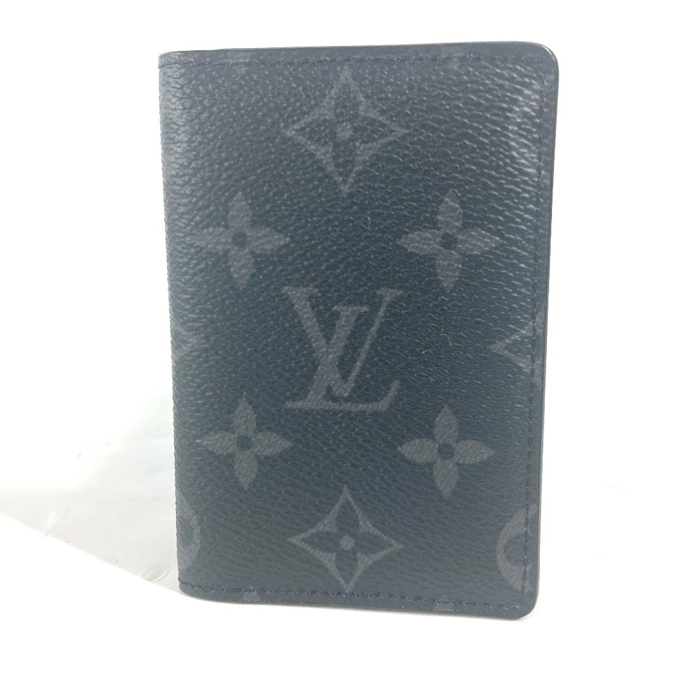 Louis Vuitton M61696 Eclipse Organizer de Monogram Canvas Black Wallet Case