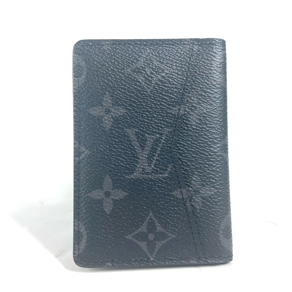 Louis Vuitton M61696 Eclipse Organizer de Monogram Canvas Black Wallet Case