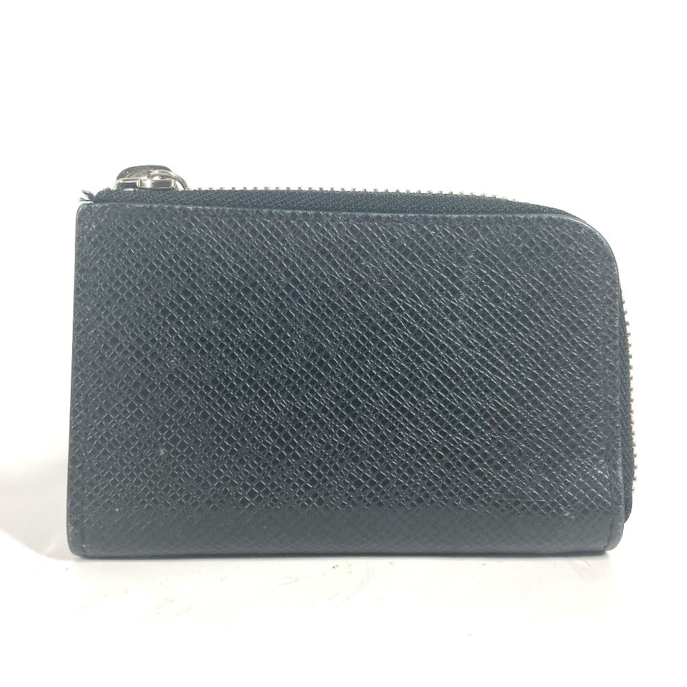 Louis Vuitton Coin M63375 Taiga Portemonejour Leather Black Handbag