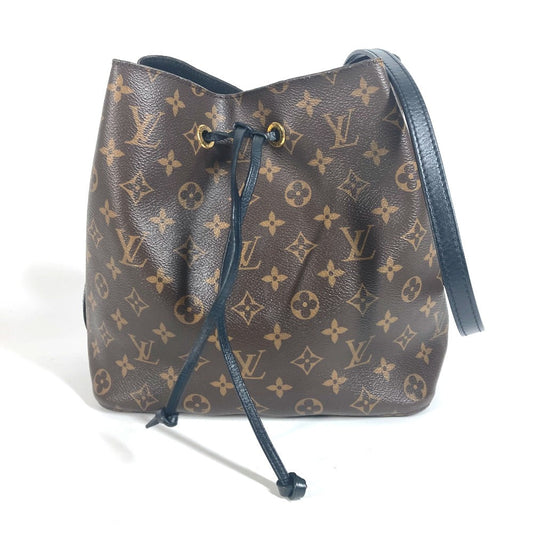 Louis Vuitton M44020 Neonoe Monogram Canvas Black Shoulder Bag