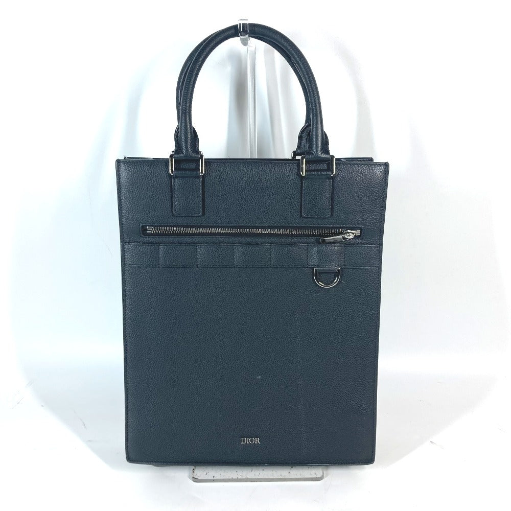 Dior Handbag Tote Bag Vertical Bag Safari Women Leather Black