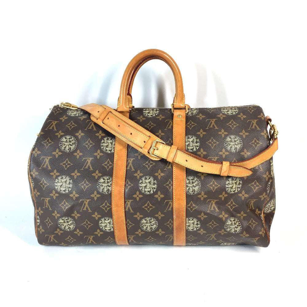 Louis Vuitton Boston Duffel Christopher Nemeth collaboration Monogram Canvas Brown Travel Bag