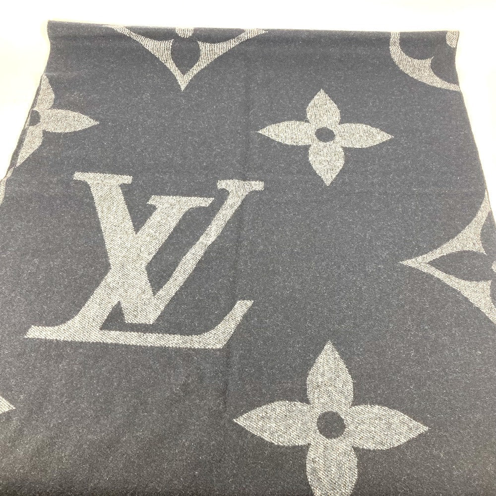 Louis Vuitton Scarf M77950 cashmere Giant Muffler Monogram Navy