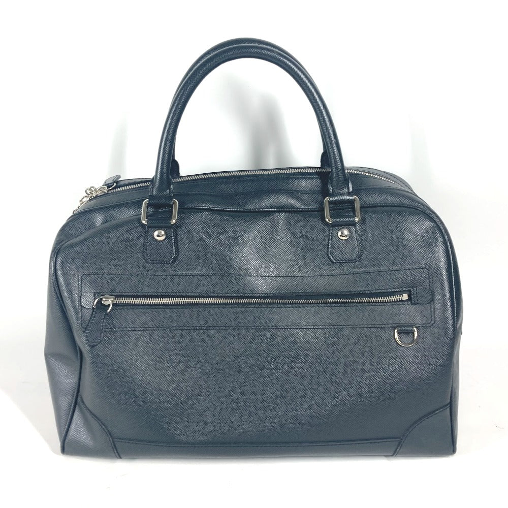 Louis Vuitton Boston Duffel M31152 Taiga Leather Black Travel Bag