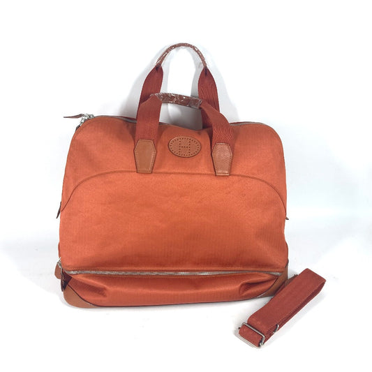 Hermes Boston Duffel Bag Towal Chevron Sports 2Way Bag Orange Shoulder Bag