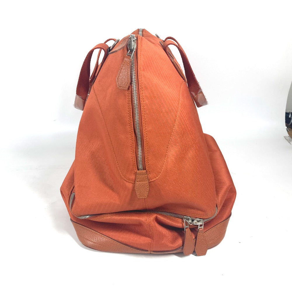 Hermes Boston Duffel Bag Towal Chevron Sports 2Way Bag Orange Shoulder Bag