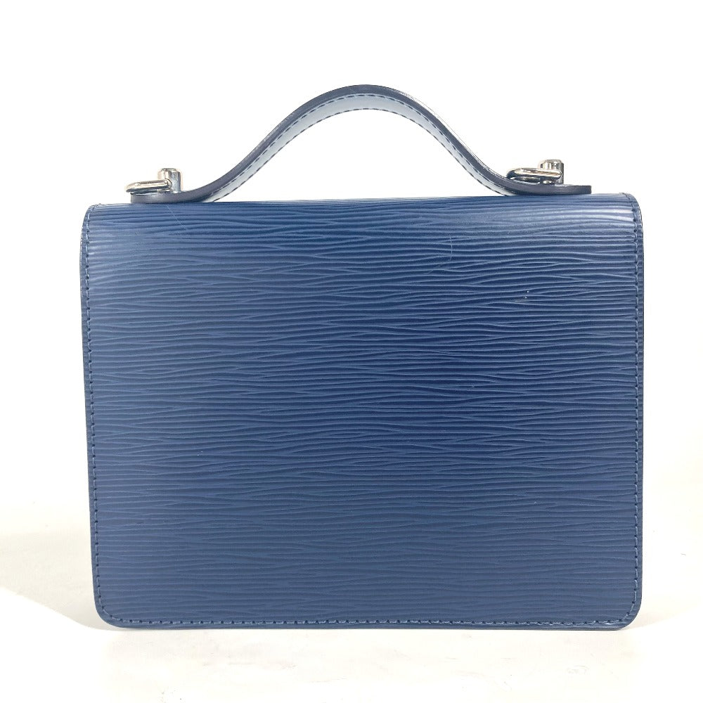 Louis Vuitton M40976 Epi Monceau BB Leather Navy Handbag