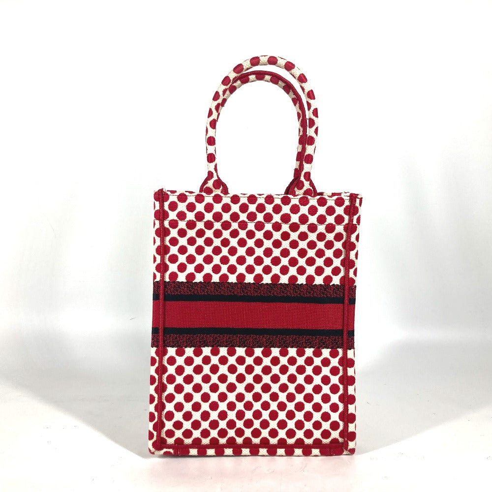 Dior Handbag Amour Bar Tikal Book Tote Women Canvas Red Tote Bag