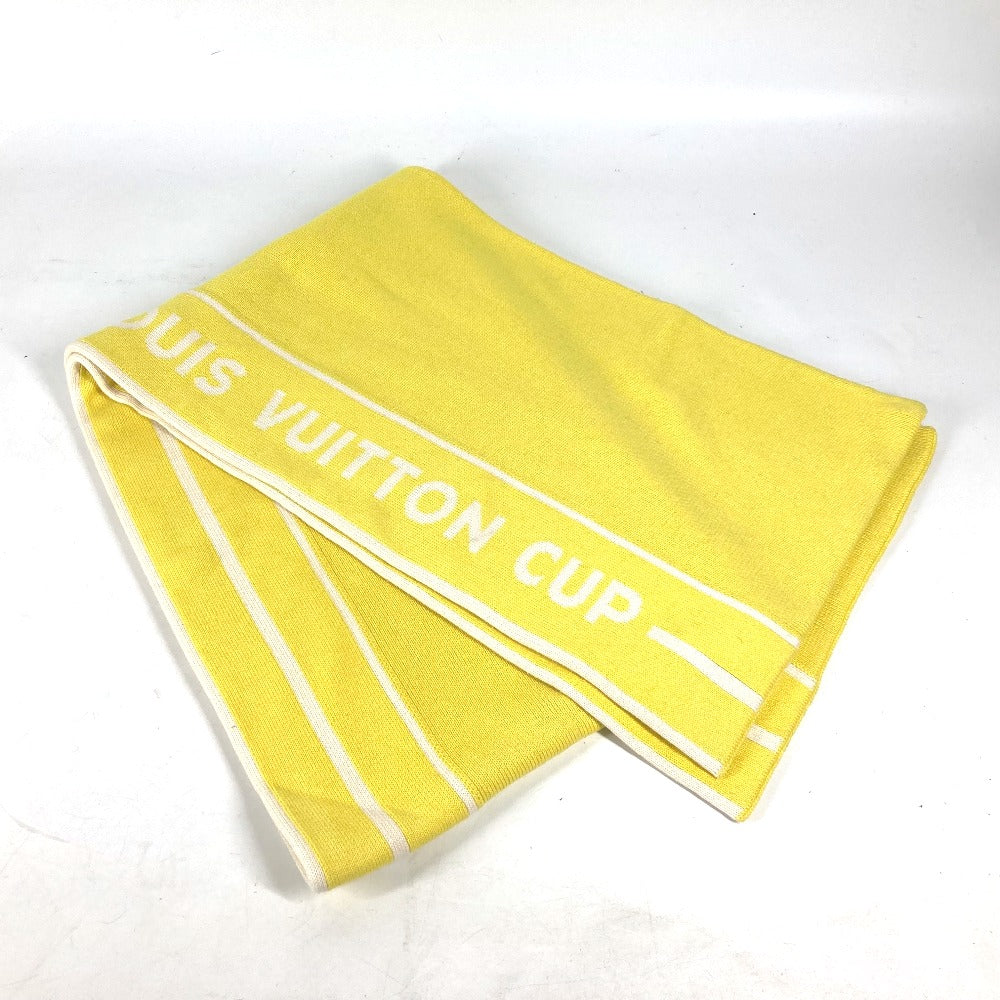 Louis Vuitton Scarf Cashmere yellow LVCUP Cup Cotton Logo