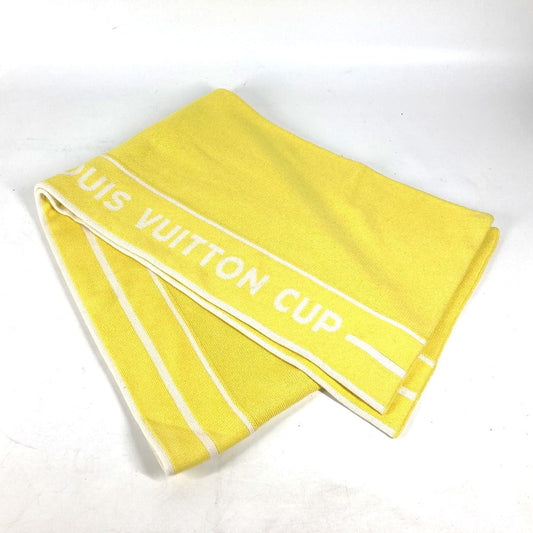 Louis Vuitton Scarf Cashmere yellow LVCUP Cup Cotton Logo