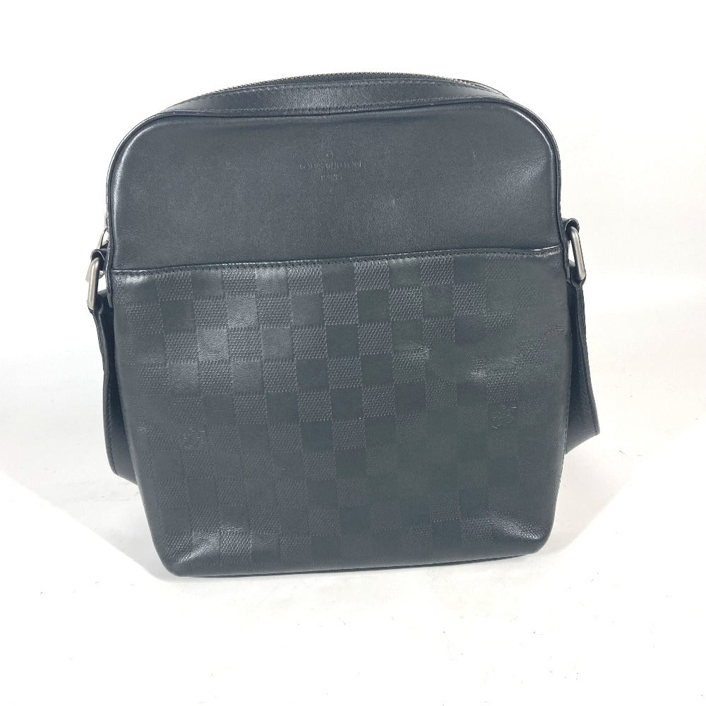 Louis Vuitton N23355 Damier Anfini Damier Anfini Leather Black Shoulder Bag
