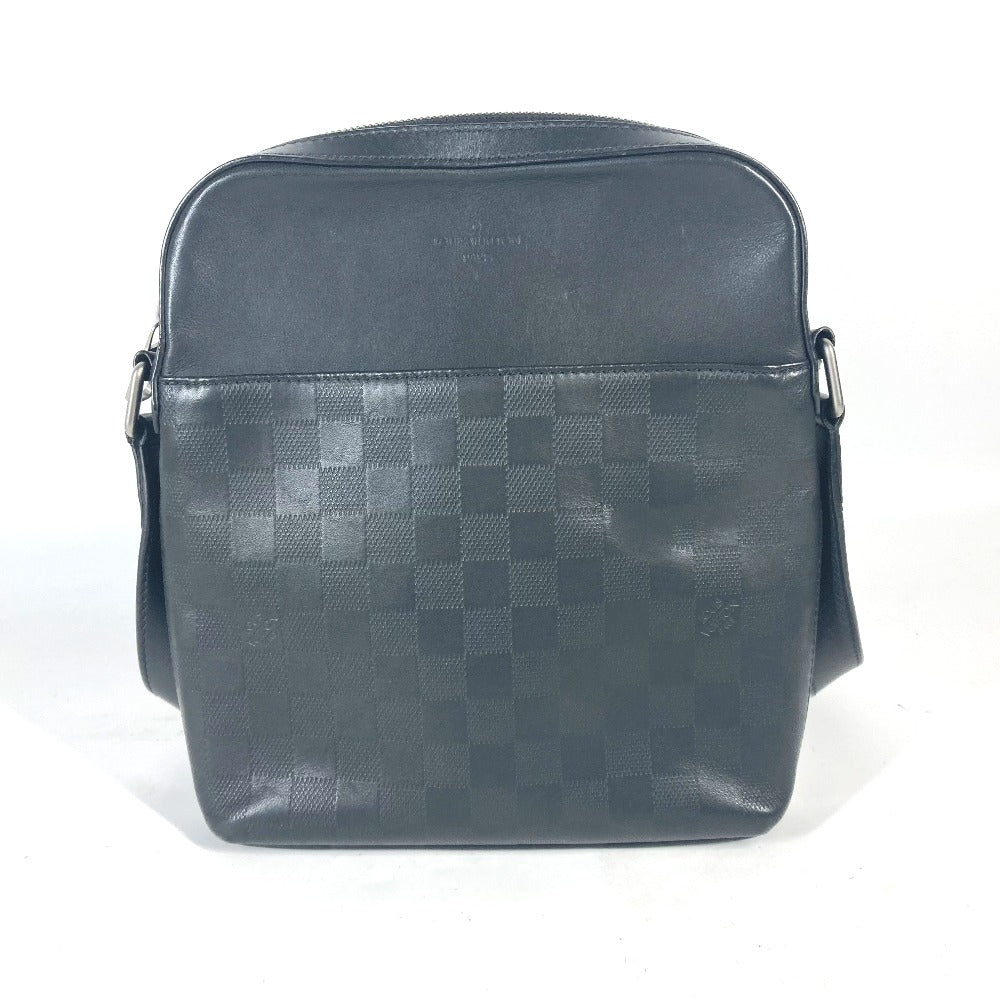 Louis Vuitton N23355 Damier Anfini Damier Anfini Leather Black Shoulder Bag