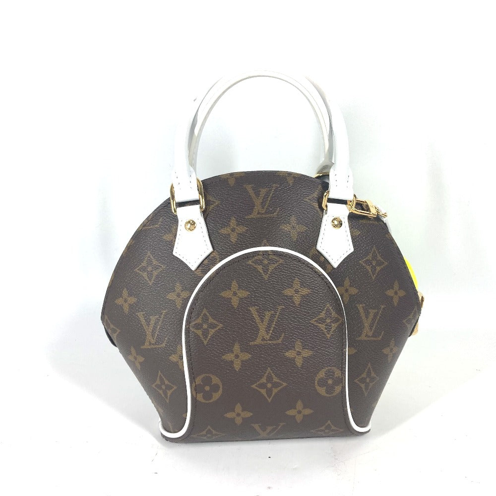 Louis Vuitton M20752 Vernis Match Ellipse MM Monogram Leather Brown Handbag