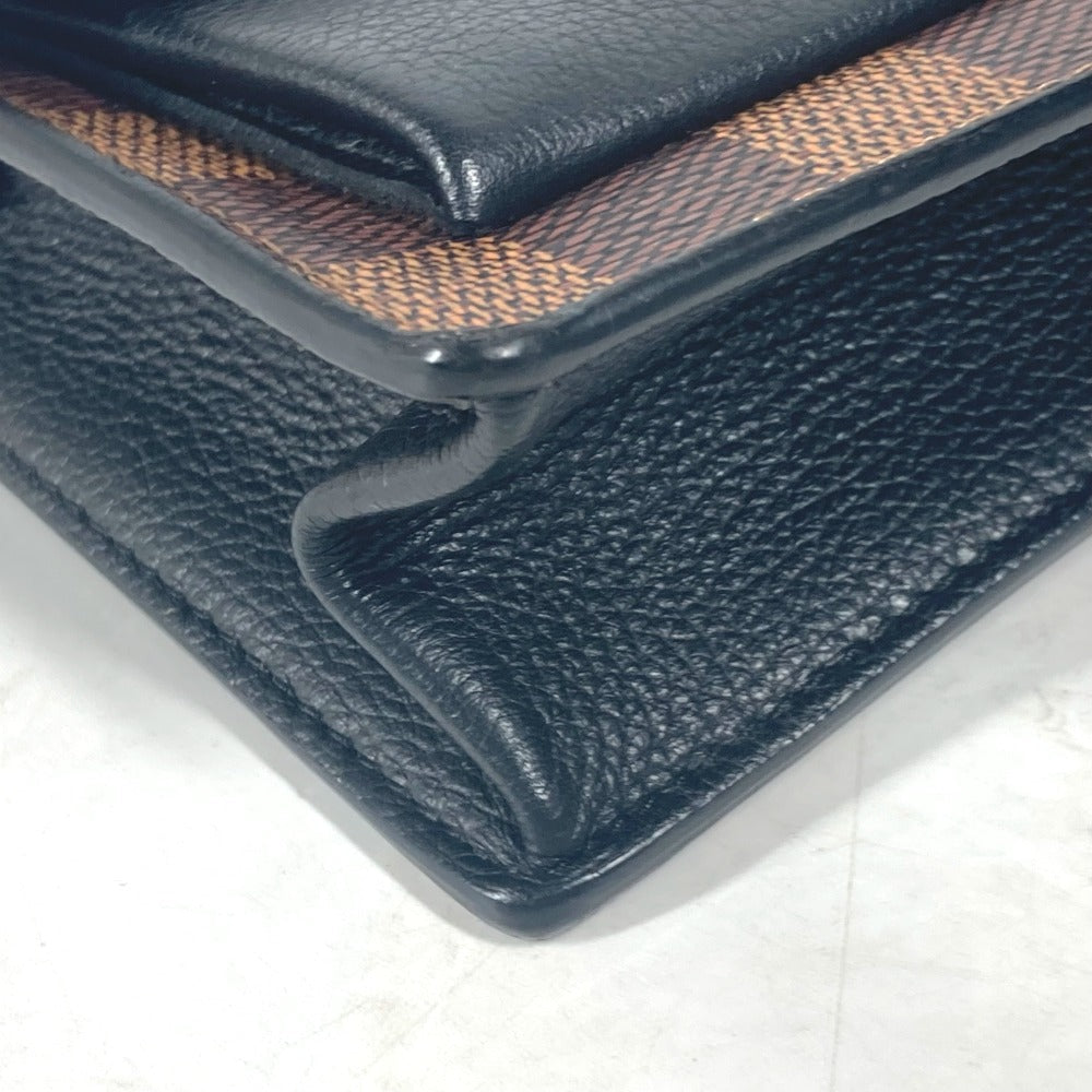 Louis Vuitton Long Purse N60221 Damier Canvas Brown Wallet Case