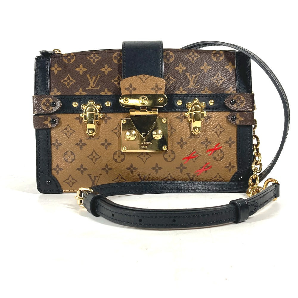 Louis Vuitton M43596 reverse Trunk Monogram Canvas Beige Shoulder Bag