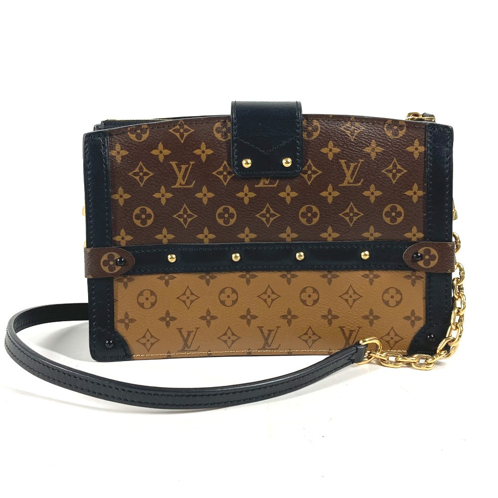 Louis Vuitton M43596 reverse Trunk Monogram Canvas Beige Shoulder Bag