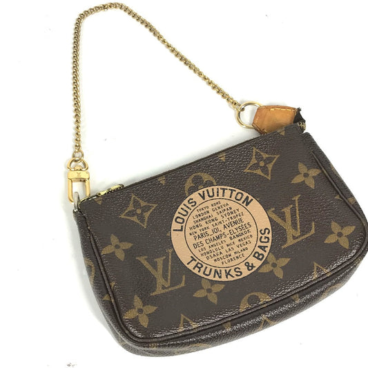 Louis Vuitton M60153 Pochette Accessoires T&B Monogram Canvas Brown Mini Clutch Bag