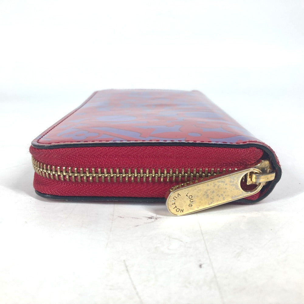 Louis Vuitton Long Purse M90123 Vernis suite Monogram Leather Patent Pink Wallet Case
