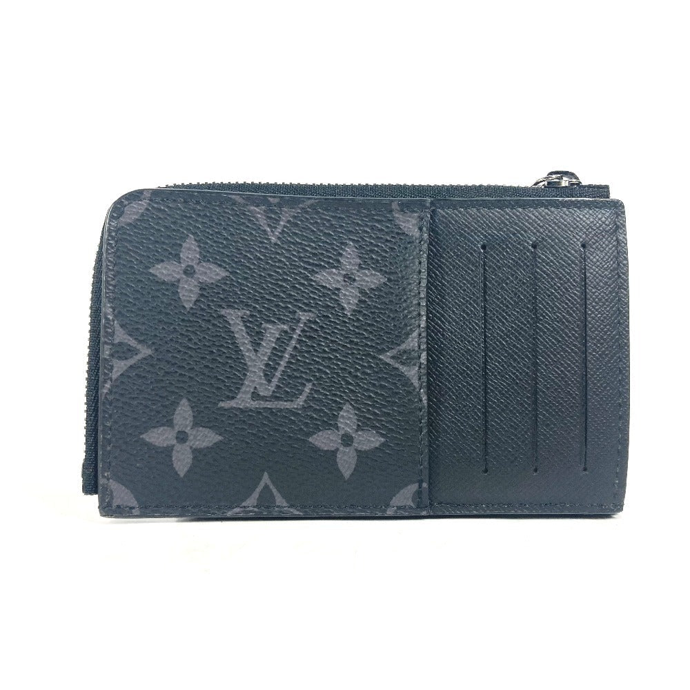 Louis Vuitton Folded M81568 Eclipse hybrid Monogram Canvas Black Wallet Case
