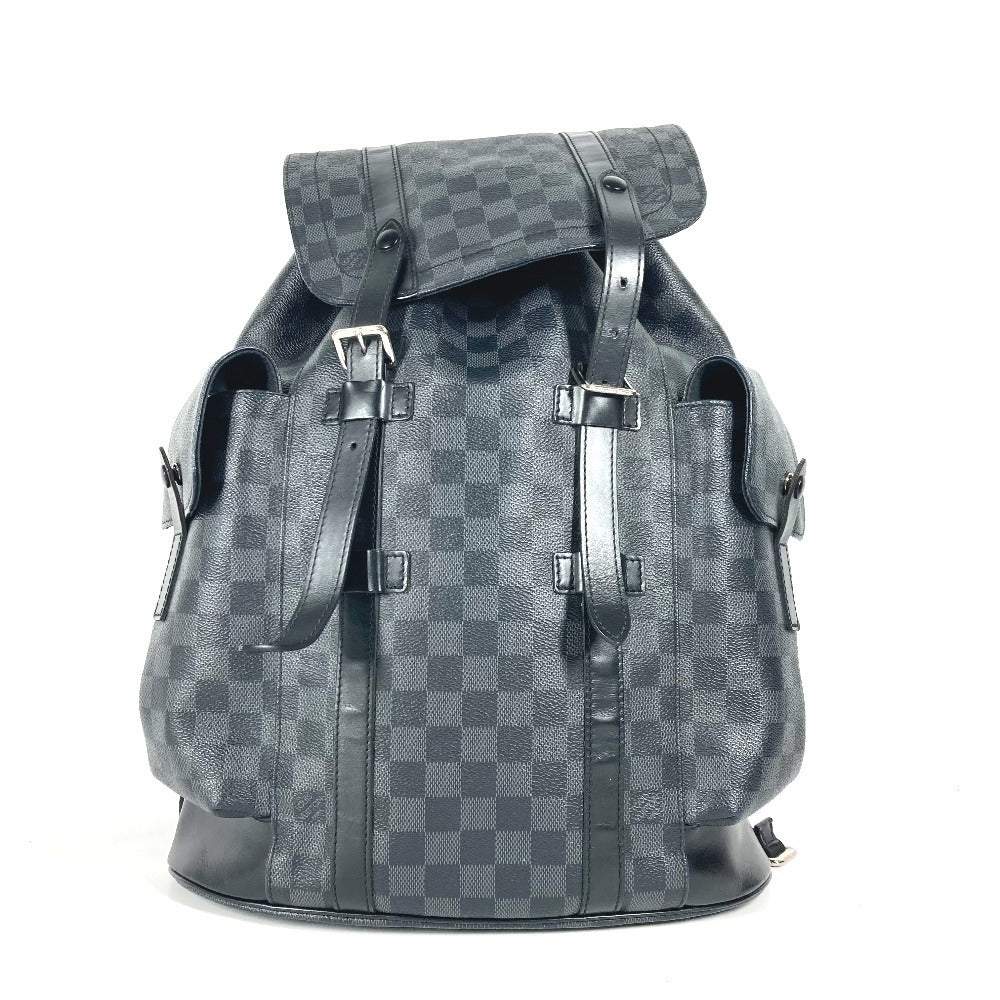 Louis Vuitton Backpack N41379 Damier Grafitto Damier Canvas Black