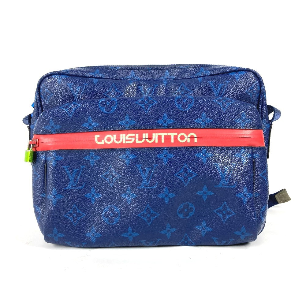 Louis Vuitton M43829 Pacific Messenger PM Monogram Canvas Blue Crossbody Bag