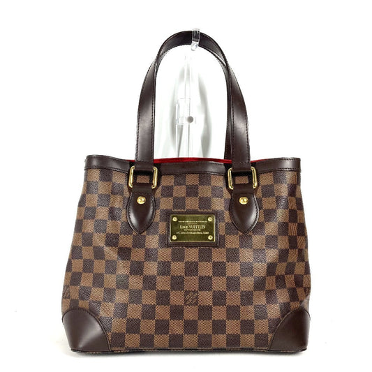 Louis Vuitton N51205 Damier HamsteadPM Canvas Brown Tote Bag