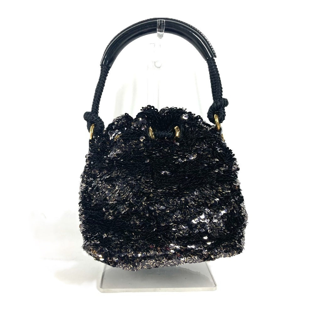 Louis Vuitton M40323 Sequins no Erococo Leather Black Mini Shoulder Bag