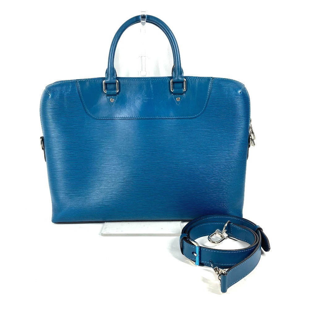 Louis Vuitton Business M50165 Epi Porte Leather Blue Handbag
