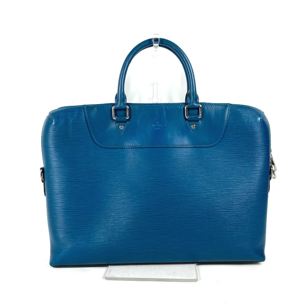 Louis Vuitton Business M50165 Epi Porte Leather Blue Handbag