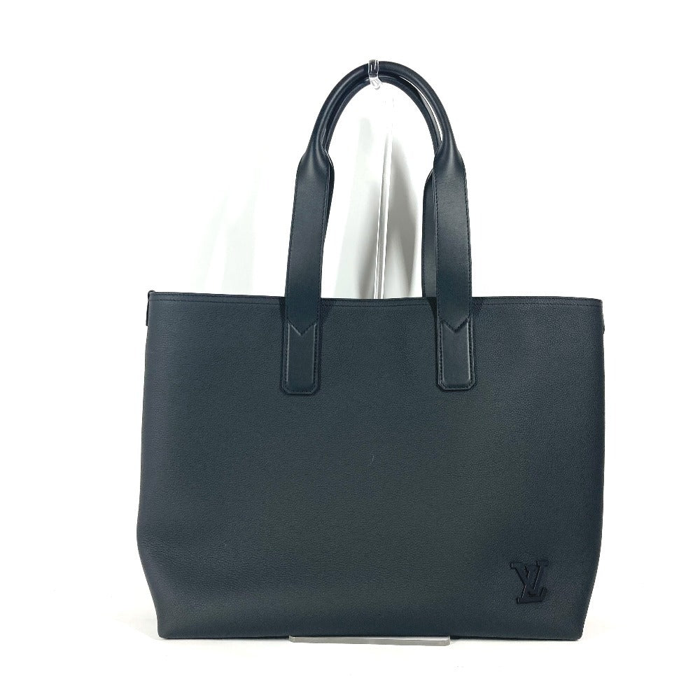 Louis Vuitton M24771 Taurillon Clemence Aerogram Pilot Leather Black Tote Bag