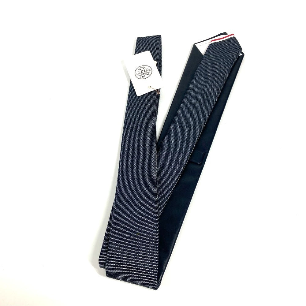 Tie Cotton, Navy Maillon Tie With Details Leather Denim Travel Bag