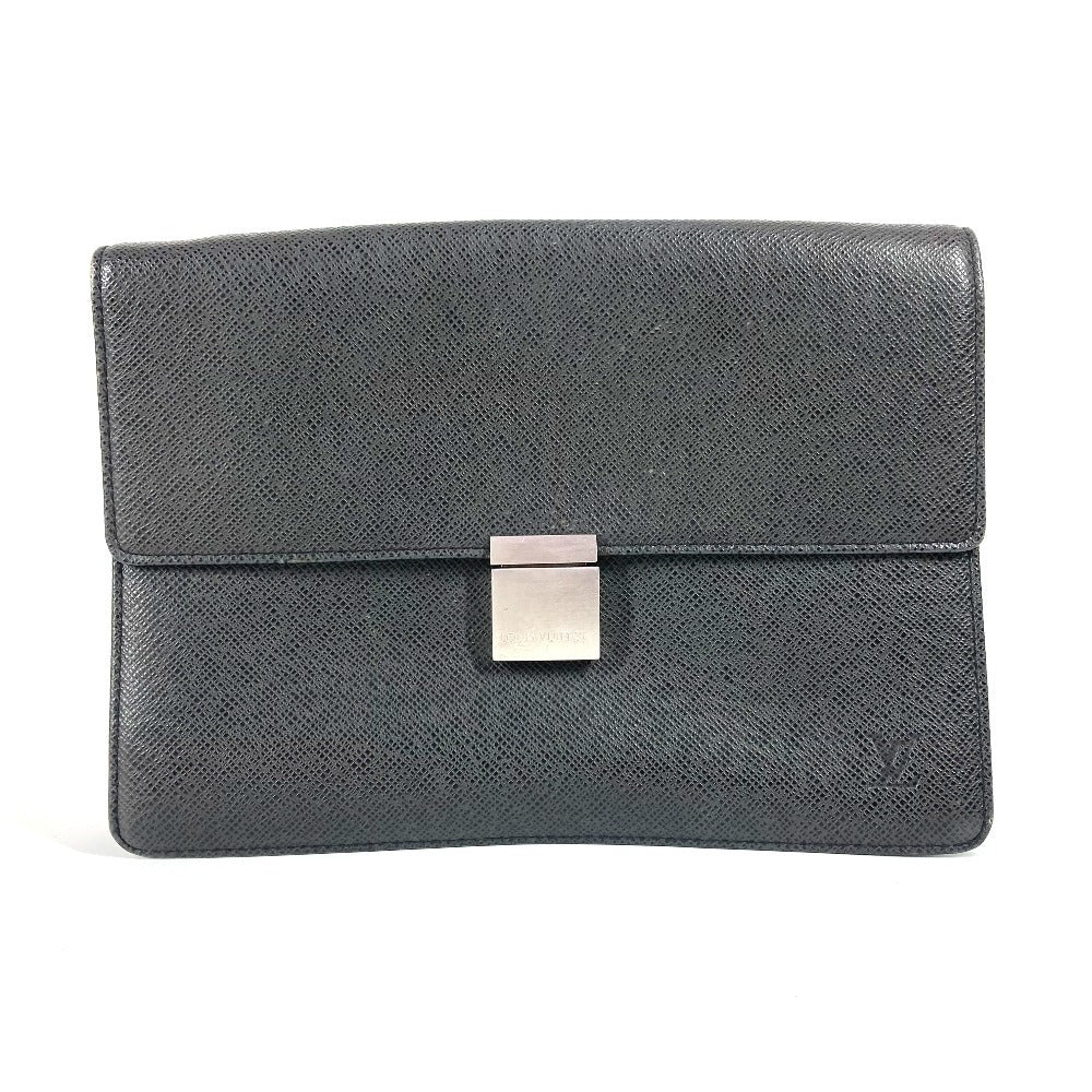Louis Vuitton business M30782 Taiga Selenga Leather Black Handbag G 2