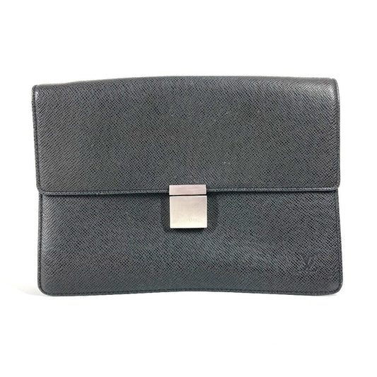 Louis Vuitton business M30782 Taiga Selenga Leather Black Handbag G 2