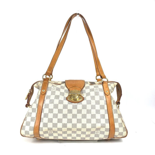 Louis Vuitton N42220 Damier Azur Damier Azur Canvas White Shoulder Bag
