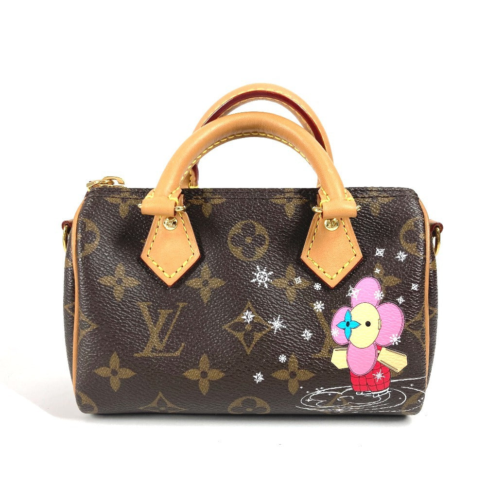 Louis Vuitton M82624 Vivienne Nano speedy Monogram Canvas Brown Handbag