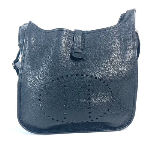 Hermes Shoulder Bag Taurillon Clemence Evelyn Gm Mens Black