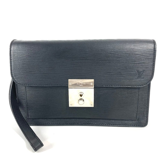 Louis Vuitton M40852 Epi Neo Bellaia Leather Black Clutch Bag