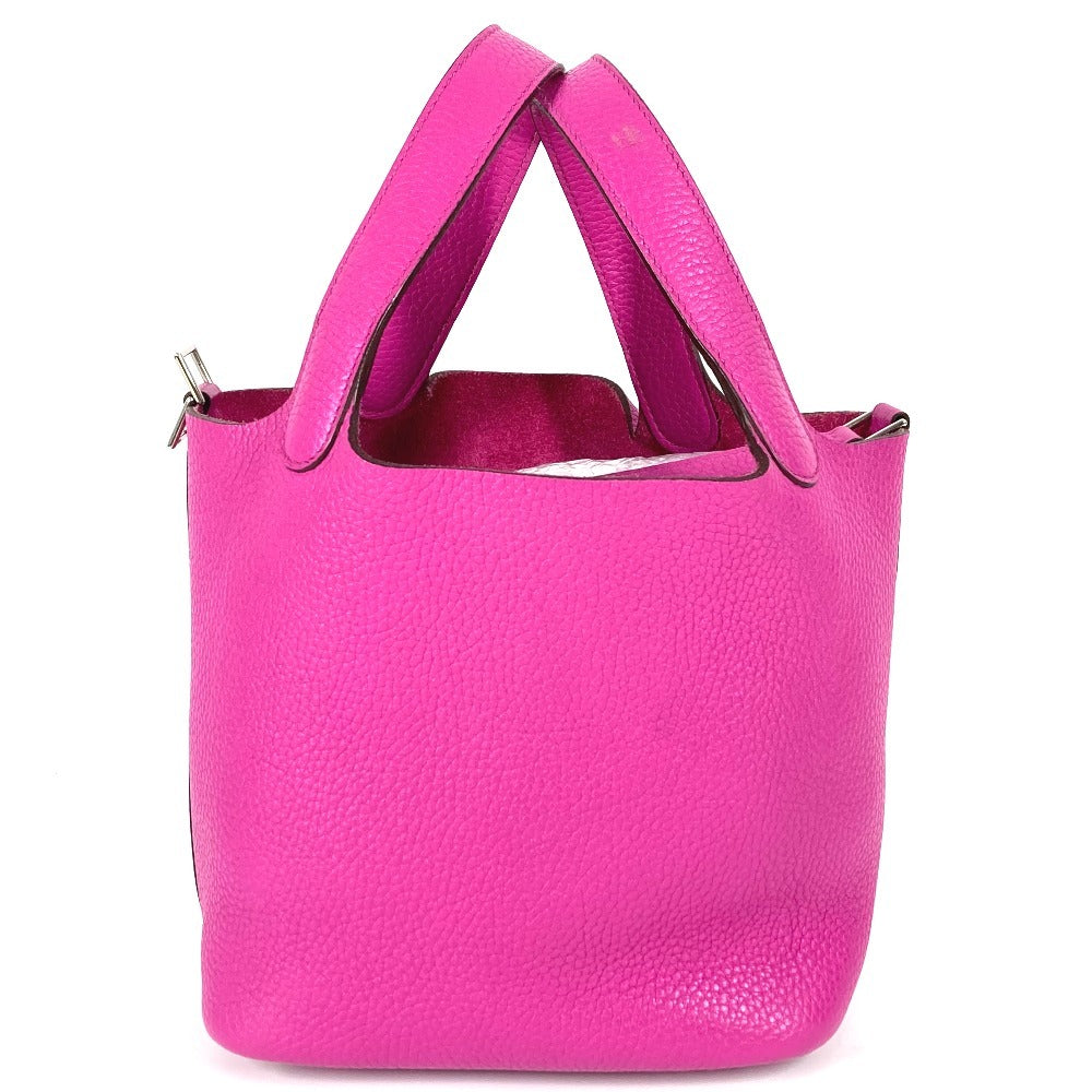 Taurillon Clemence Picotan Lock Pm Women Pink Travel Bag
