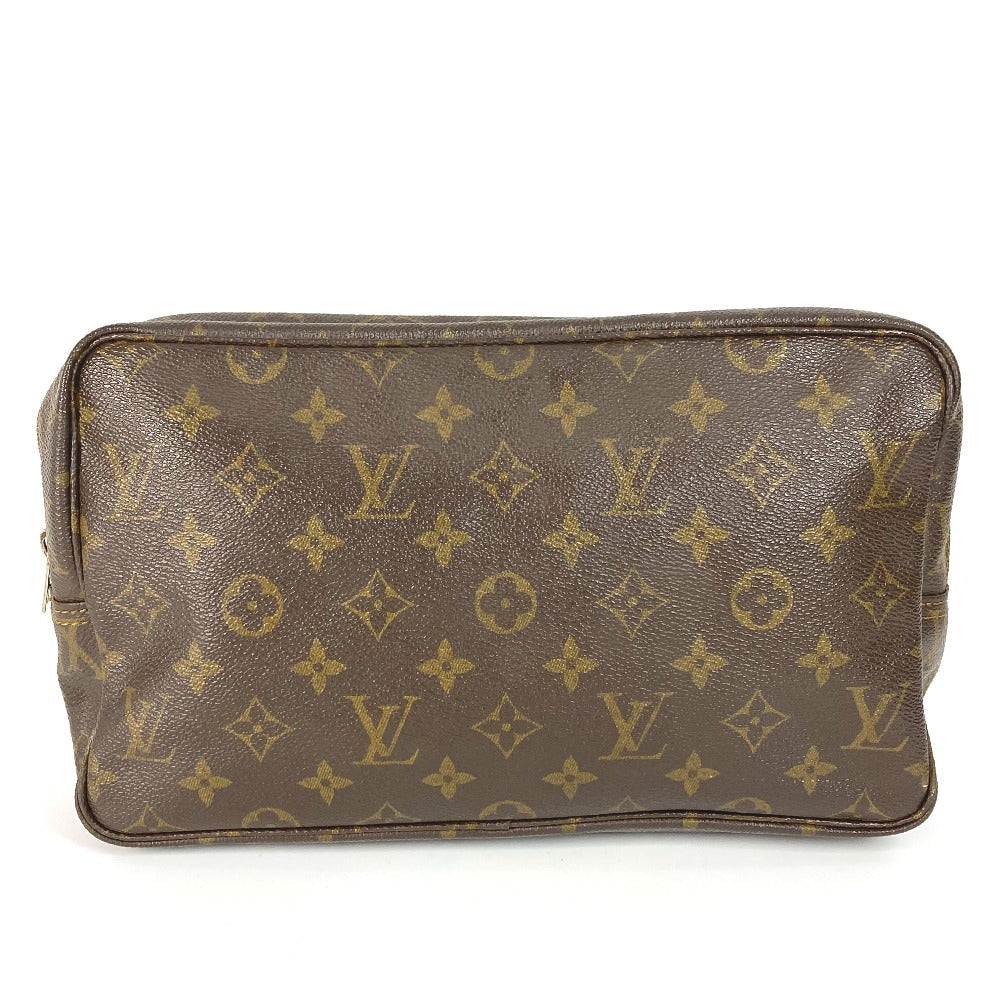 Louis Vuitton Cosmetics Pouch M47522 Truth Cracking Monogram Canvas Brown Handbag G 59